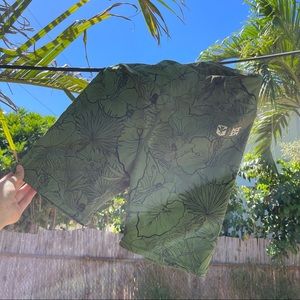 Hawaiian Print Biker Shorts